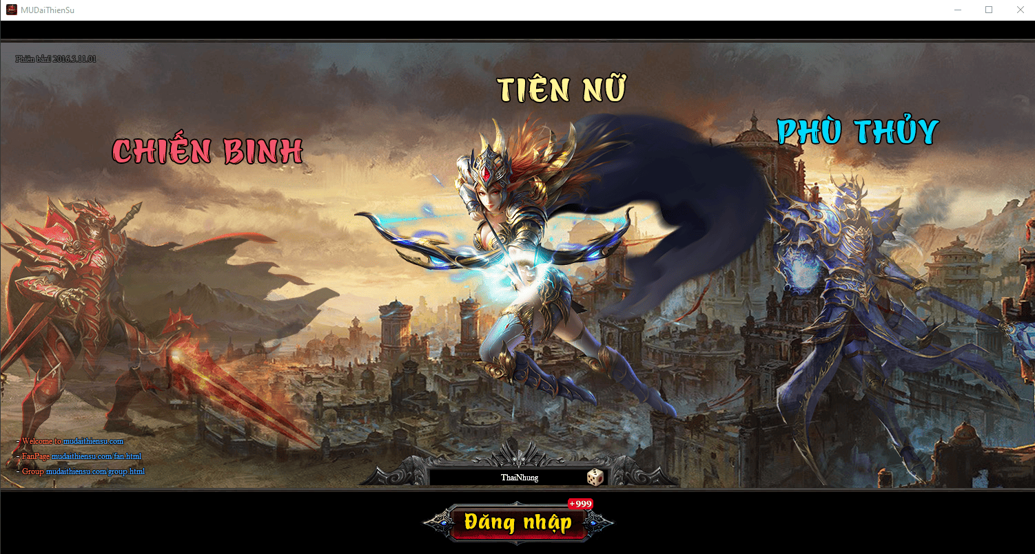 tạo nhân vật game mu đại thiên sứ